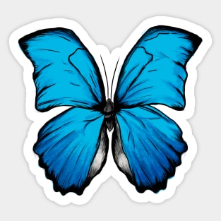 Butterflies Blue 1 Sticker